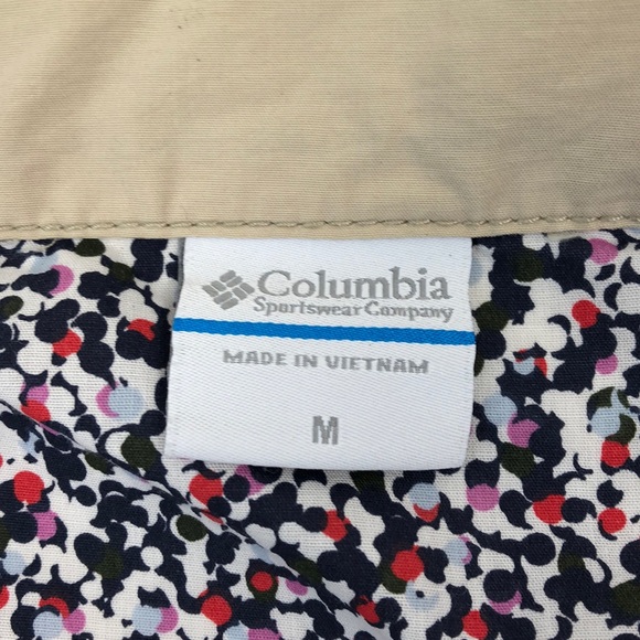 Columbia Light Weight Anorak with Floral Cuffs - Picture 4 of 5